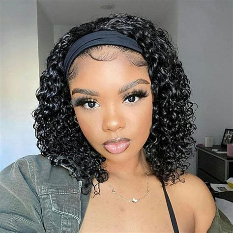 12 inch wig curly|curly human hair wigs amazon.